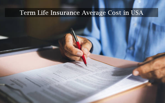 Term Life Insurance Average Cost in USA